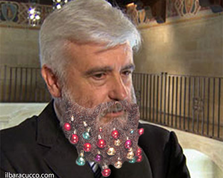 Paride Andreoli scambiato per Babbo Natale, costretto a raccontare favole ai bambini. Quello che fa di solito coi suoi elettori