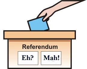 Confusione referendaria: “Volete voi preferire unicamente 100mila euro sotto la PA al posto di una variante per un quorum di lusso?”