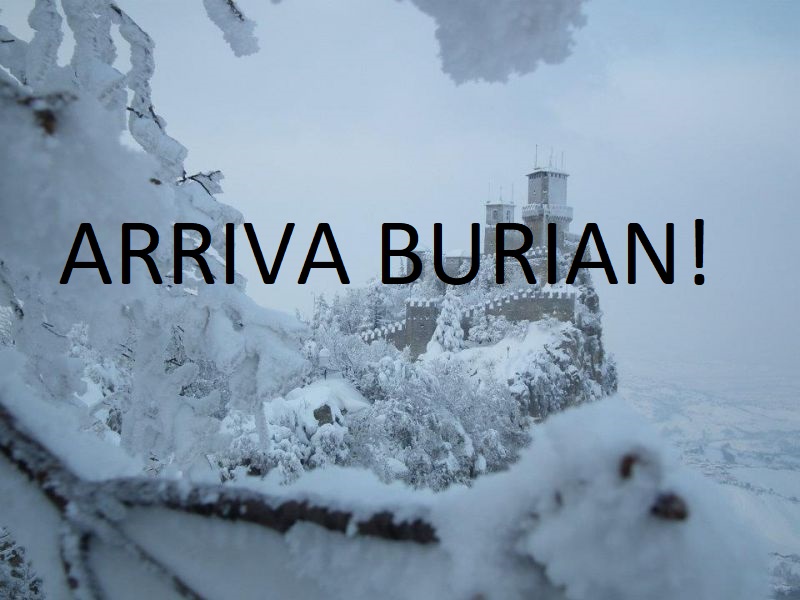 San Marino in allerta, è arrivato Burian.  L’opposizione interpella per avere anche&nbsp;Pierfelic.